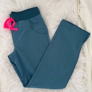 FIGS Kade Cargo Scrub Pants Hydrogreen Petite XXS